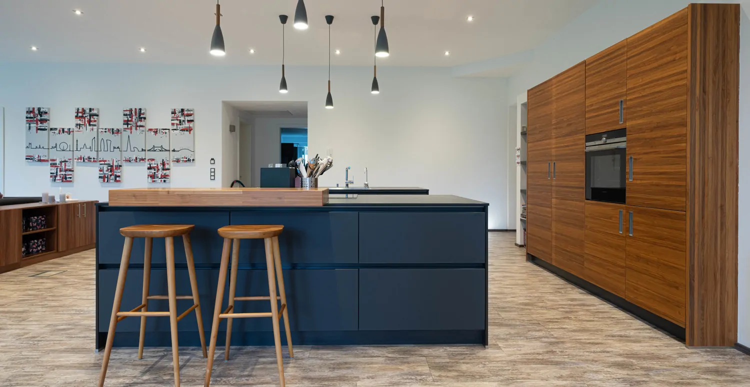 Moderner und kommunikativer Kochbereich