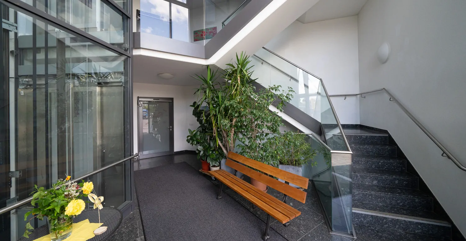 Lichtdurchfluteter Eingangsbereich