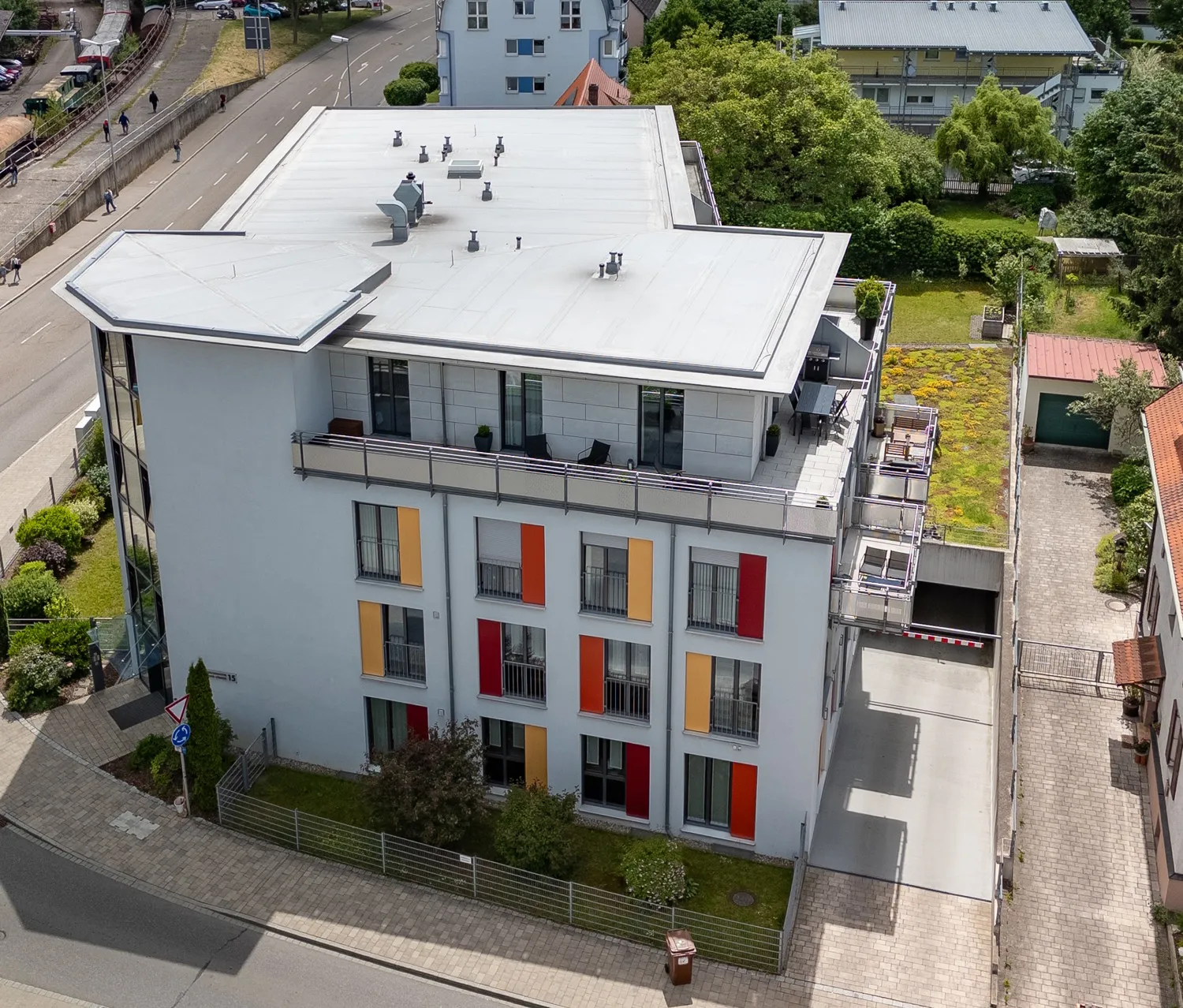 Überdachte Balkone und Terrassen