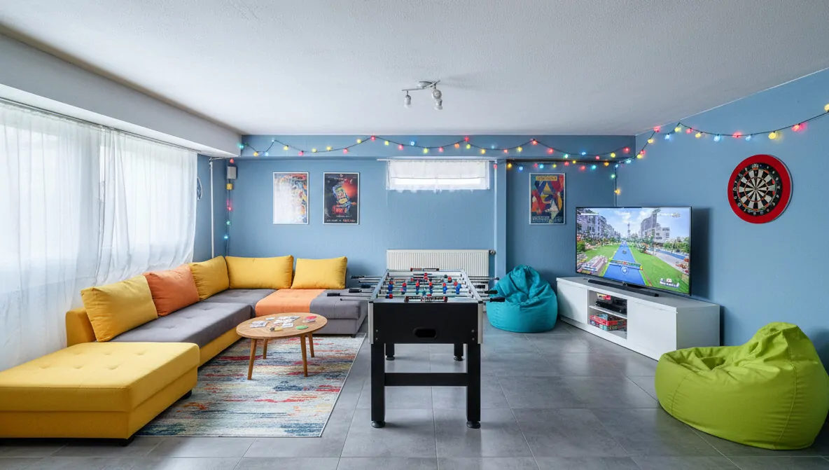 KG Hobbyraum mit Einrichtungsbeispiel