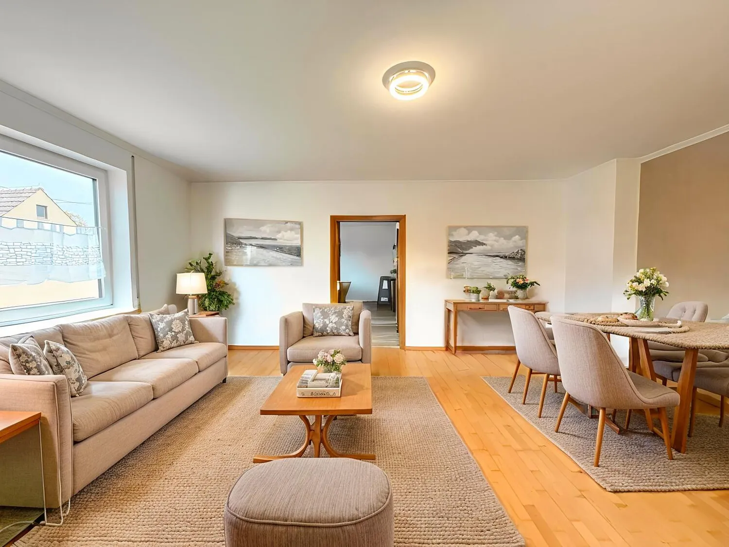 OG - Wohnzimmer mit Einrichtungsbeispiel