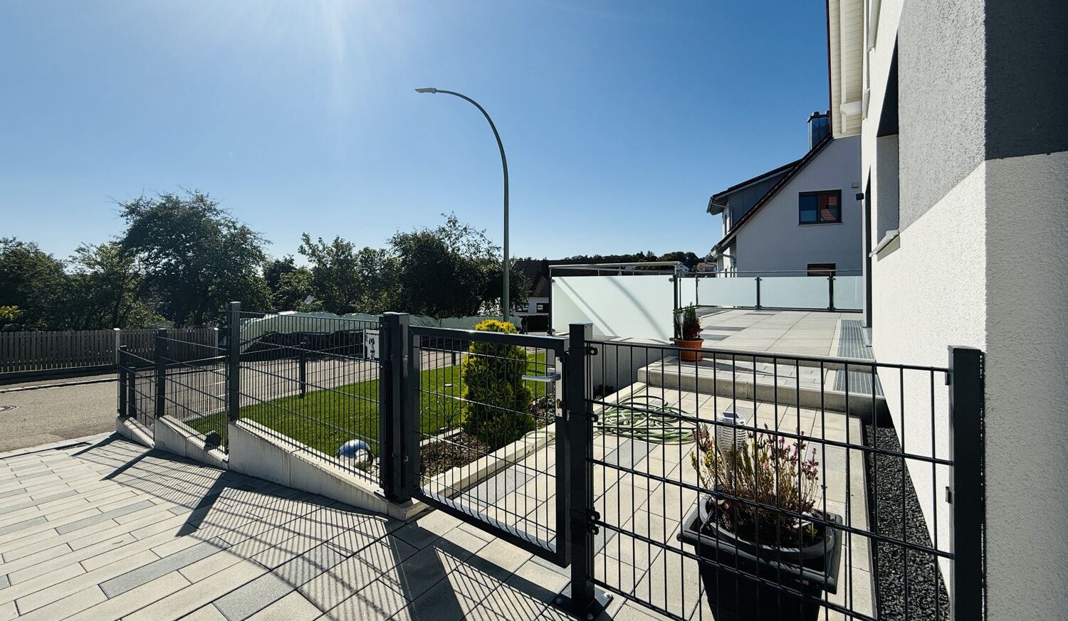 umzäunter Garten