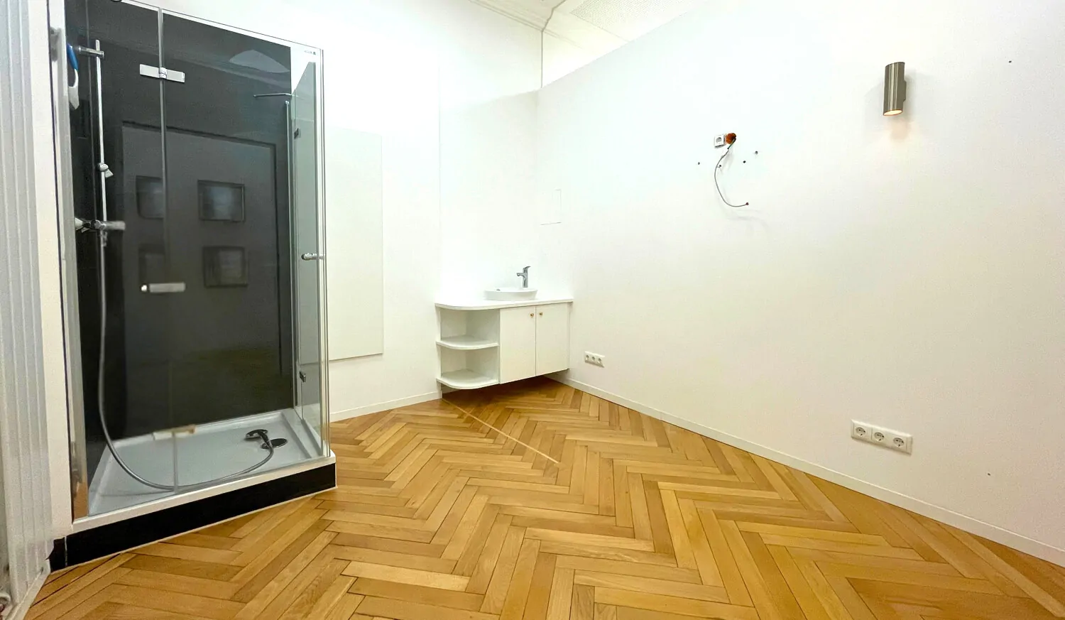 Behandlung mit Dusche