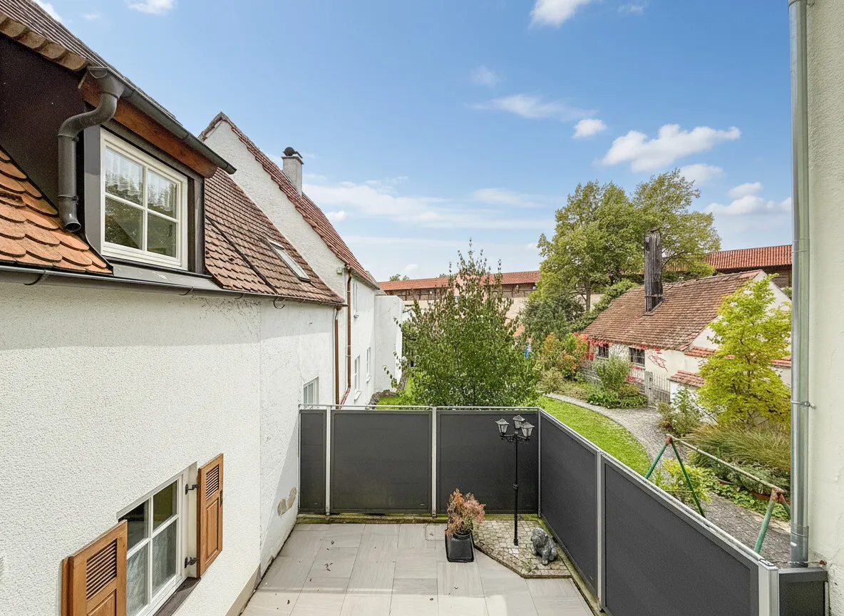 Aussicht vom Balkon