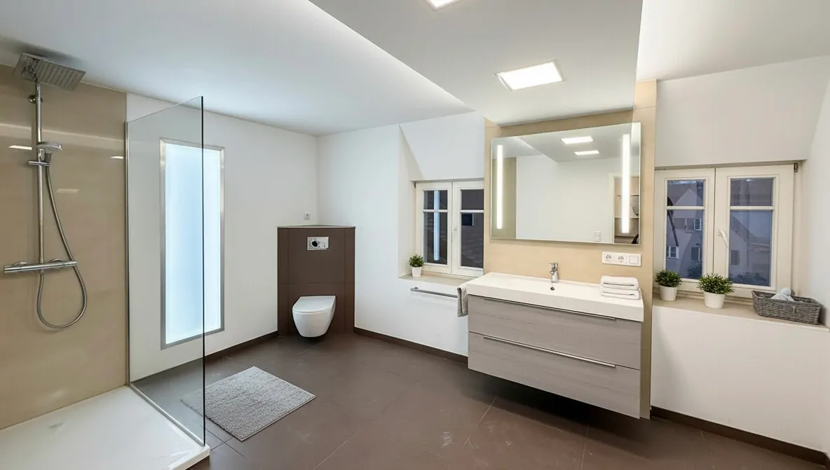 DG Badezimmer mit Einrichtungsbeispiel