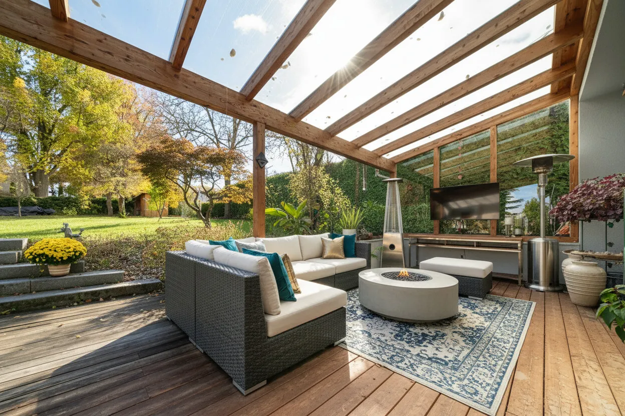 Überdachte Terrasse