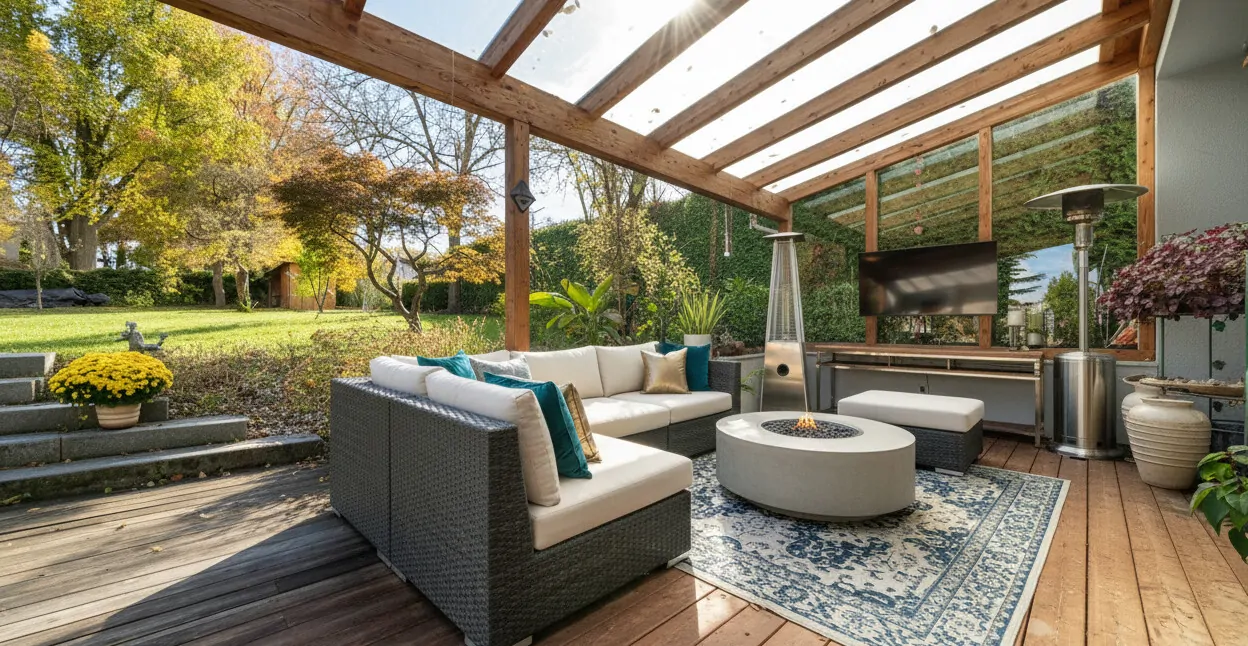 Überdachte Terrasse