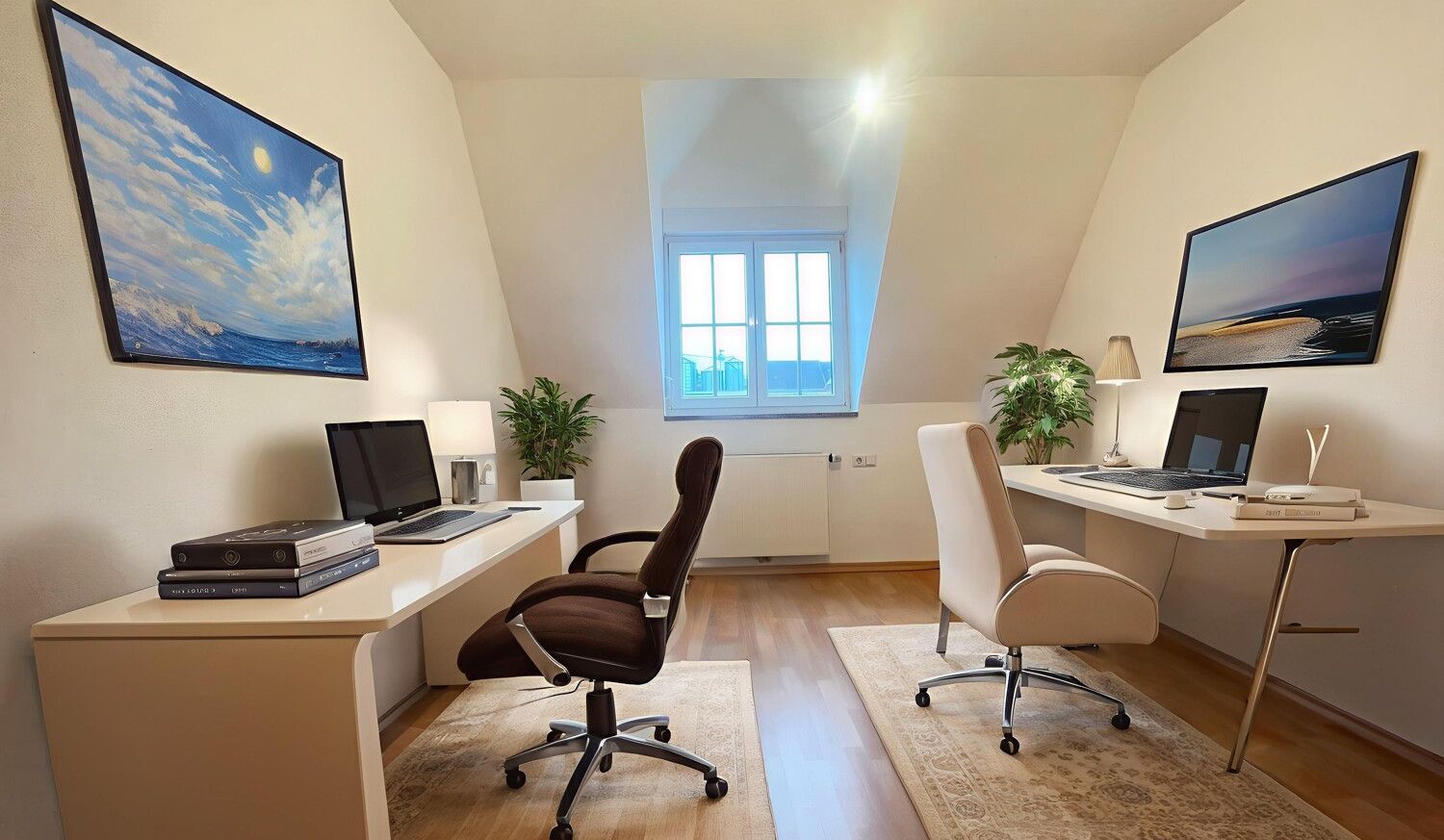 Einrichtungsbeispiel Arbeitszimmer