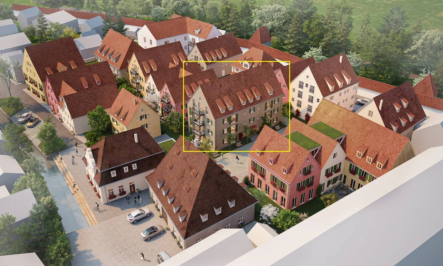 Urbanes Leben im neuen Egerviertel
