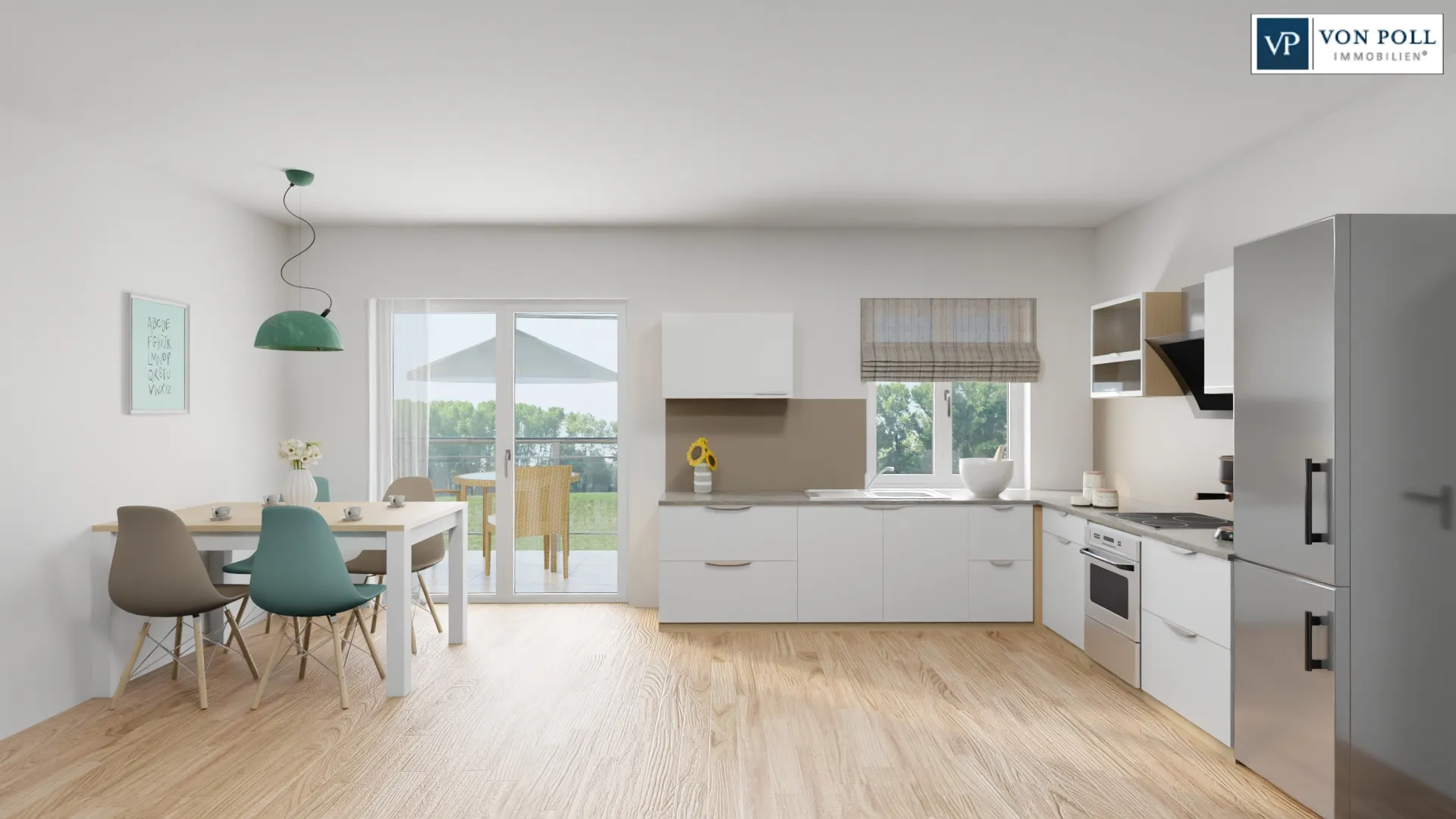 Ansicht Wohnen / Essen / Kochen
