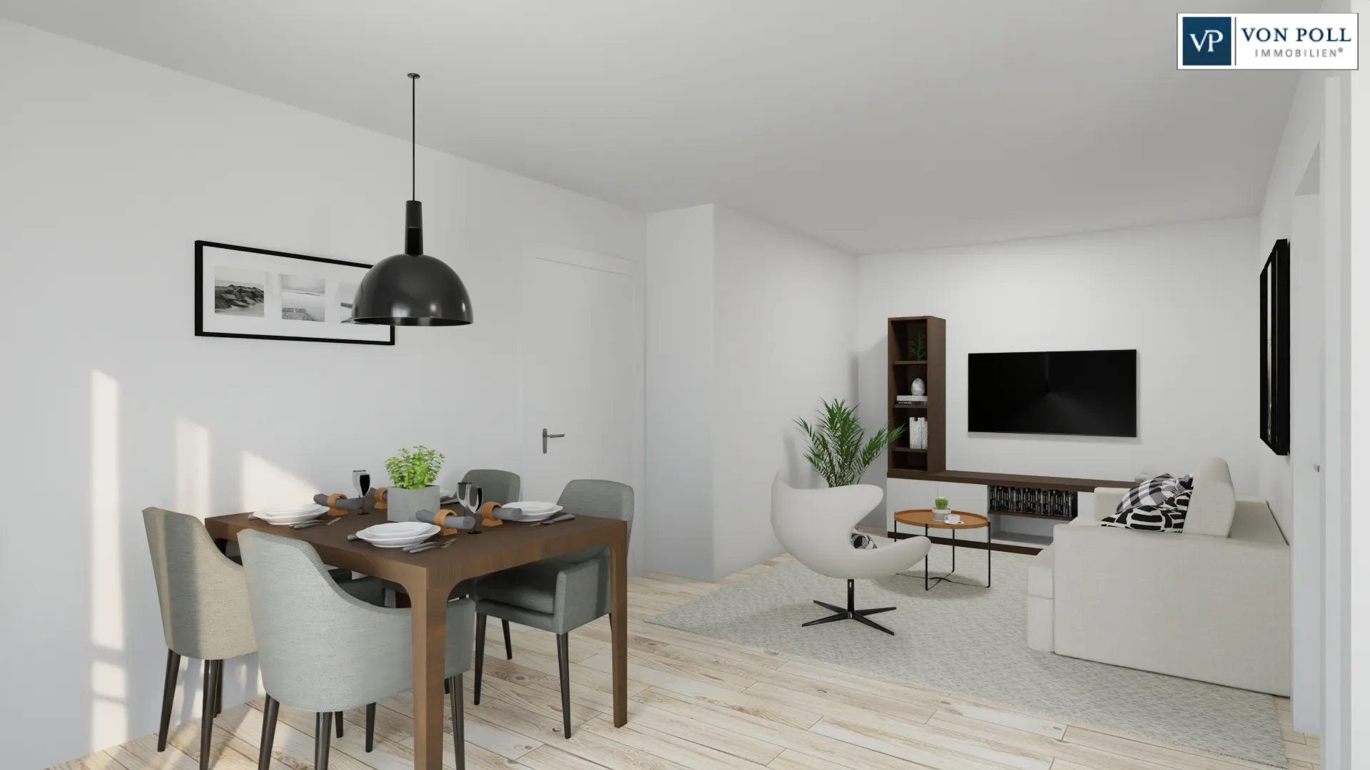 Ansicht Wohnen / Essen / Kochen