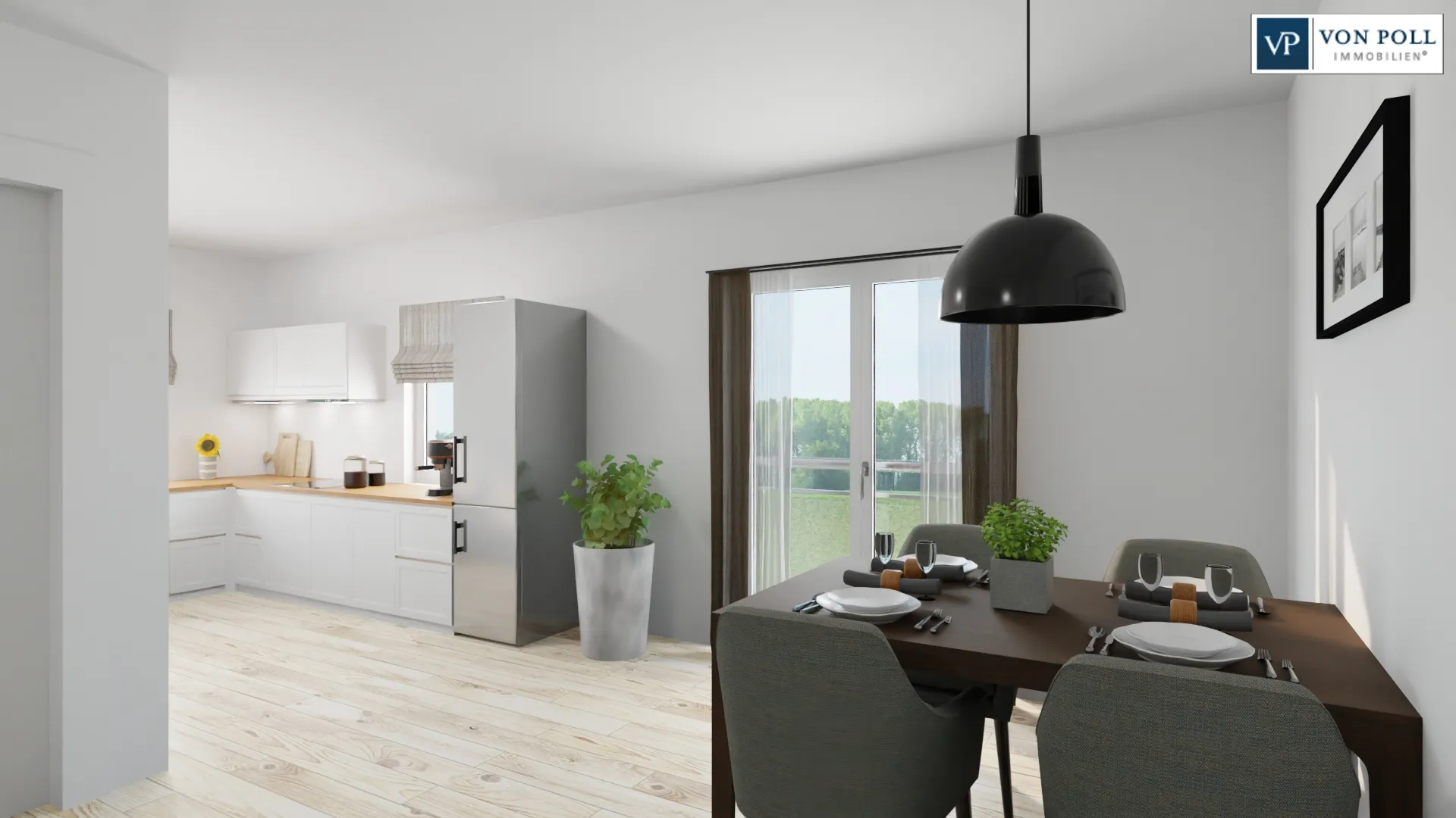 Ansicht Wohnen / Kochen / Essen