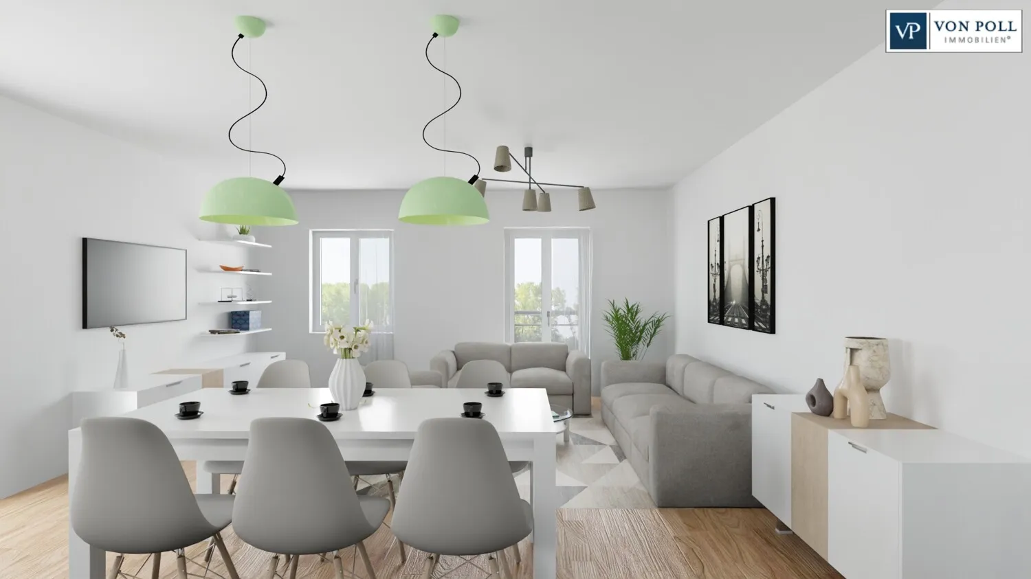 Ansicht Wohnen / Essen / Kochen