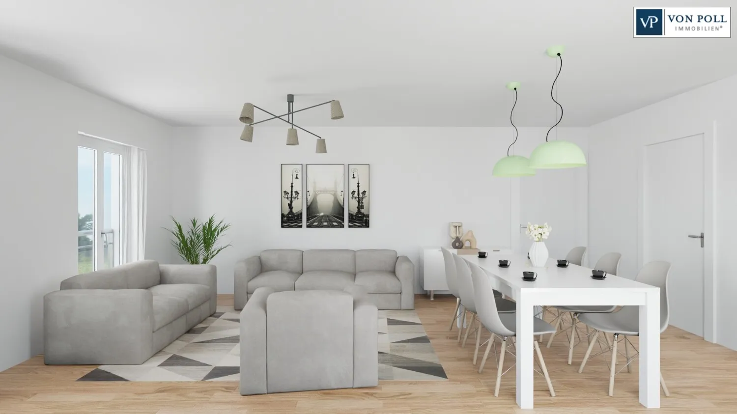 Ansicht Wohnen / Essen / Kochen