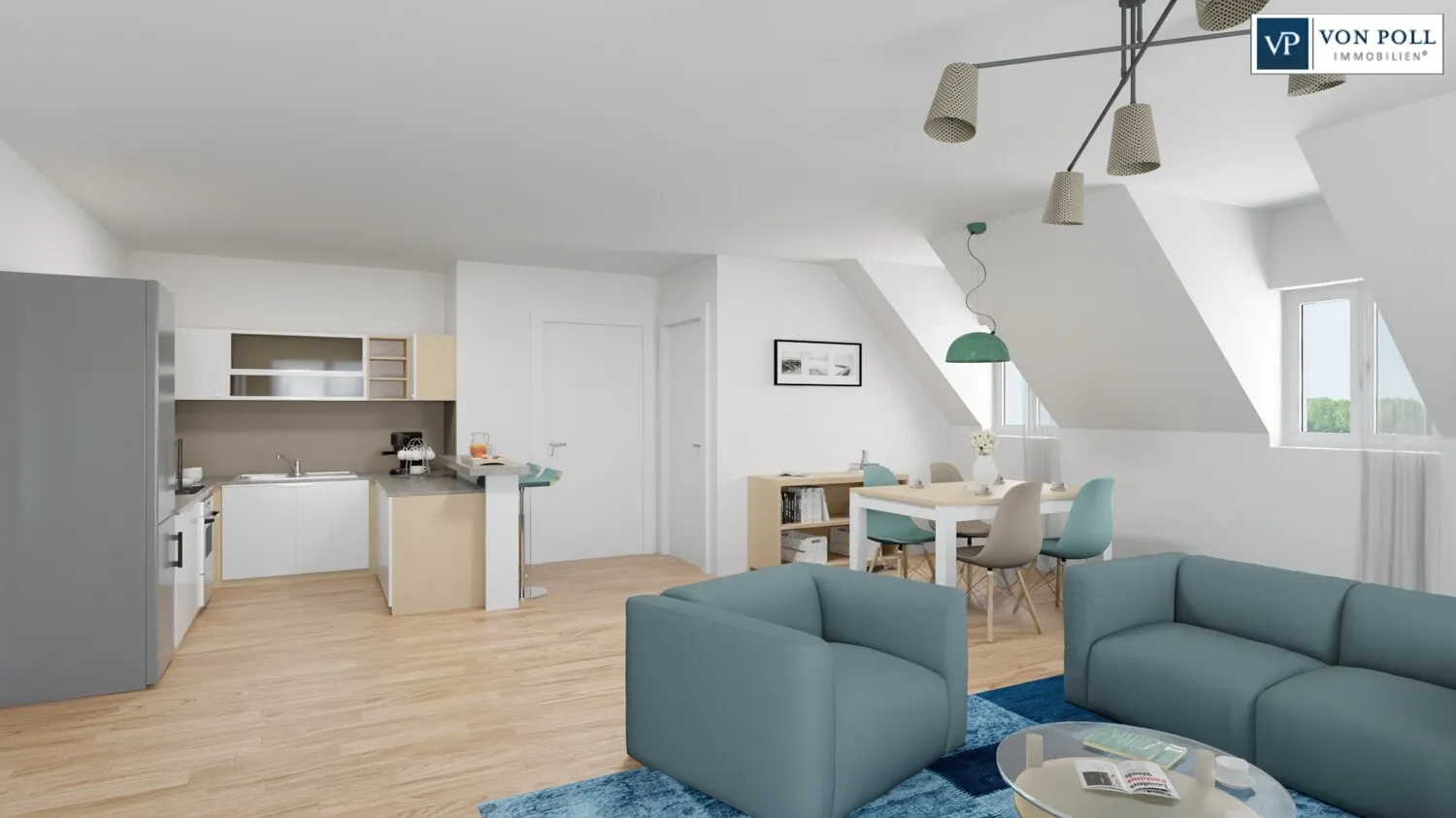 Ansicht Wohnen / Essen / Kochen
