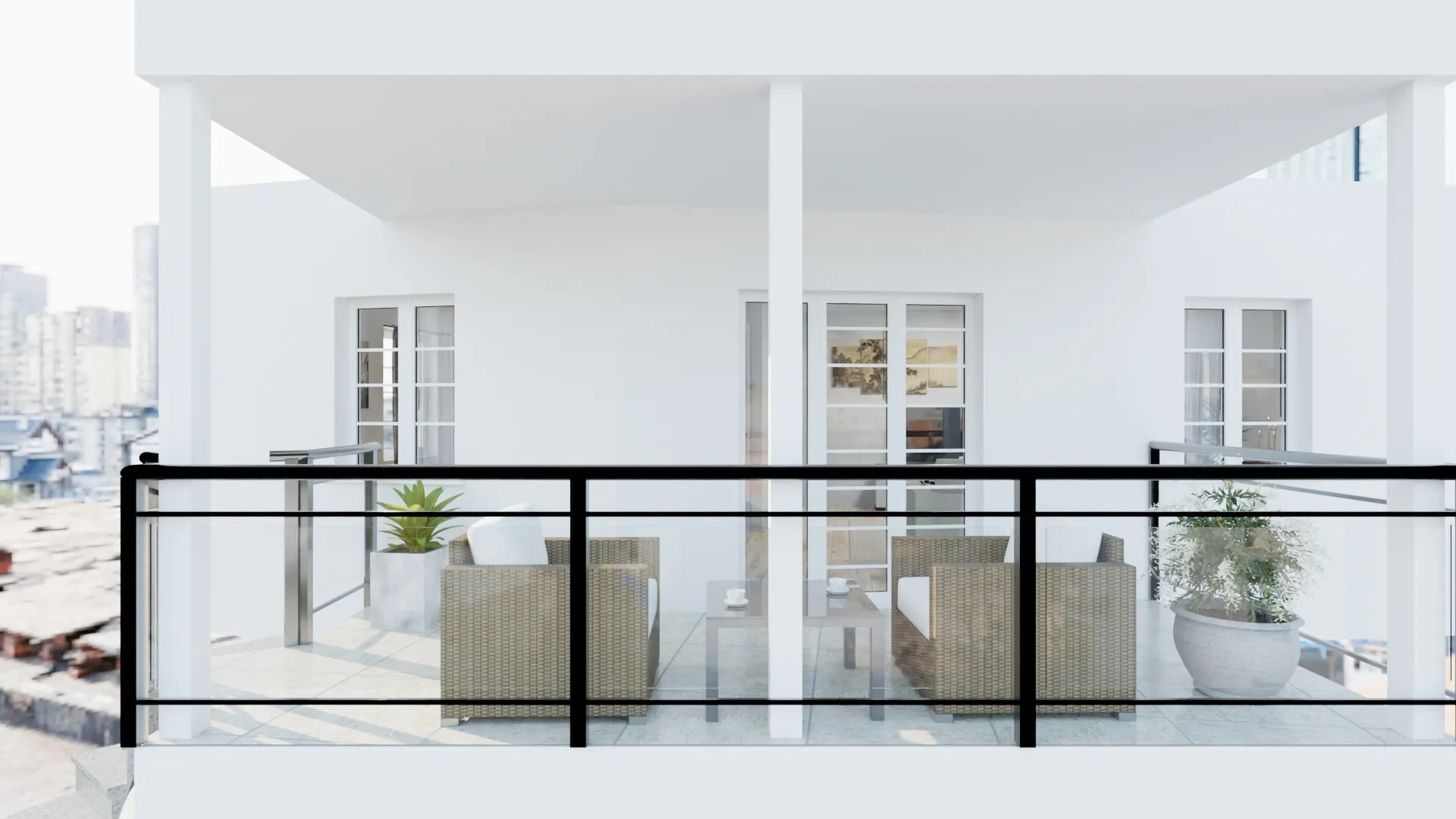 Ansicht Balkon