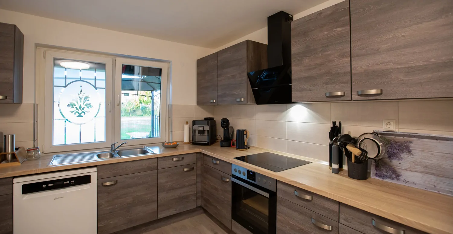 Küche im hinteren Haus