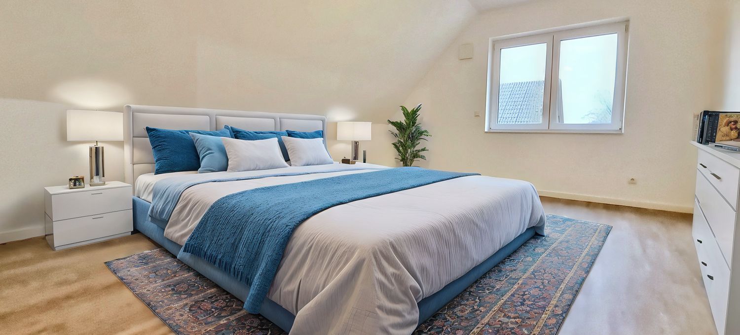 Schlafzimmer KI-Homestaging