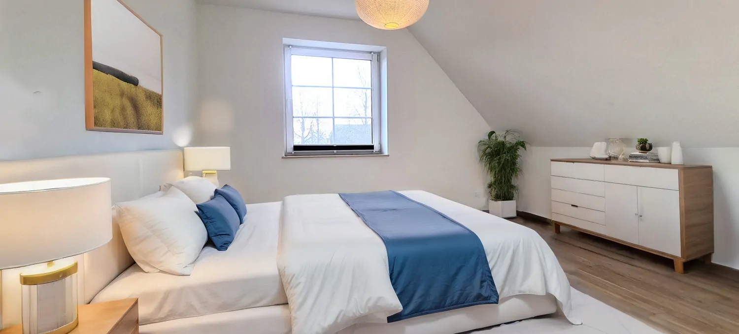 Schlafzimmer KI-Homestaging