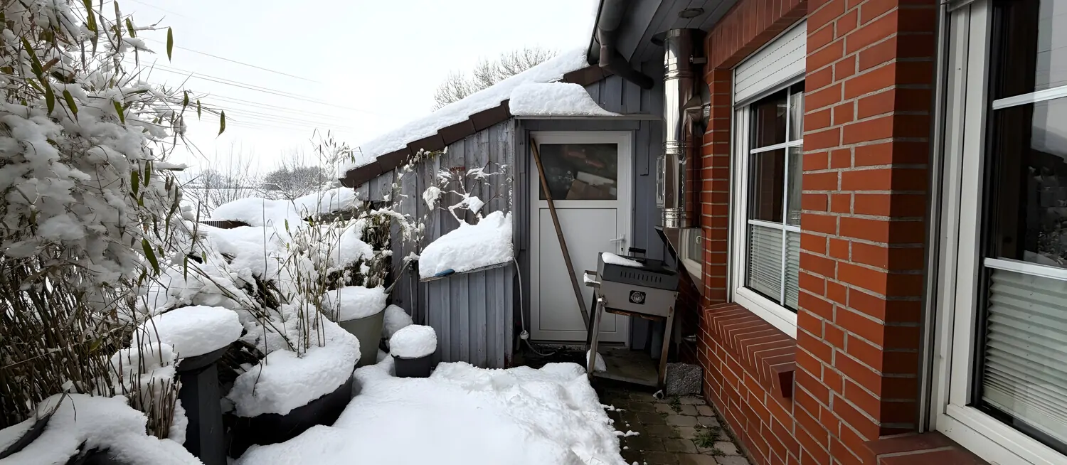 Außenzugang Abstellraum