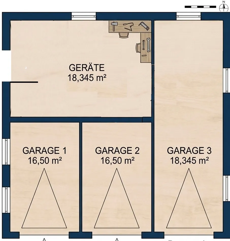 Grundriss Garage