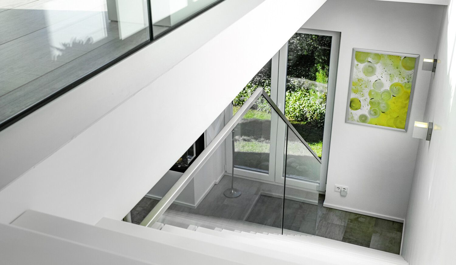 Treppe ins Obergeschoss