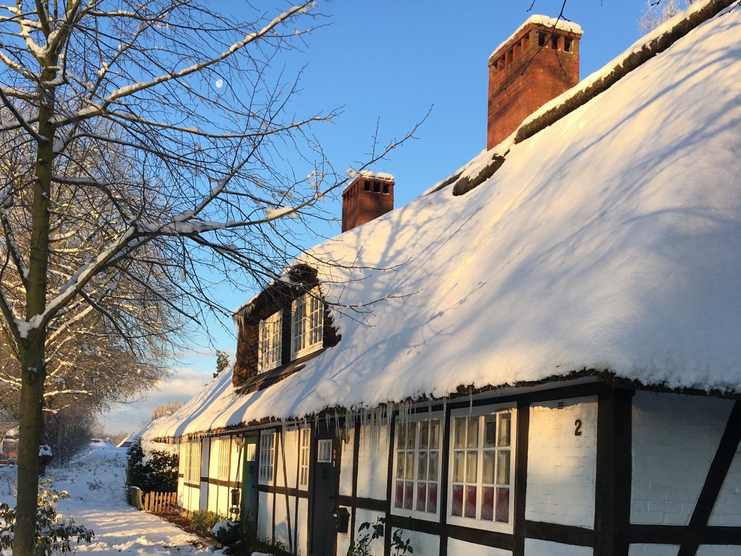 Haus Winter Eiszapfen