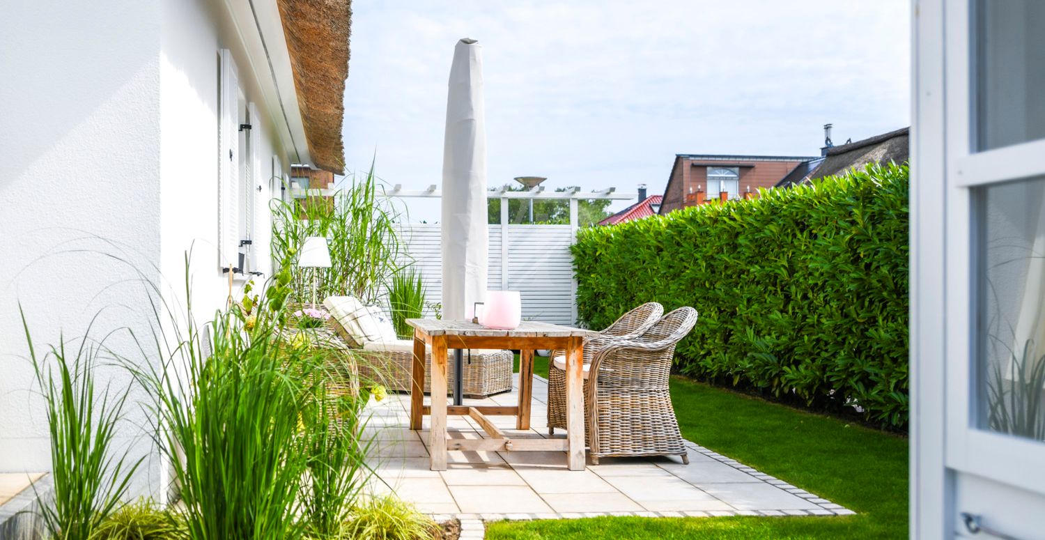 Terrasse seitlich