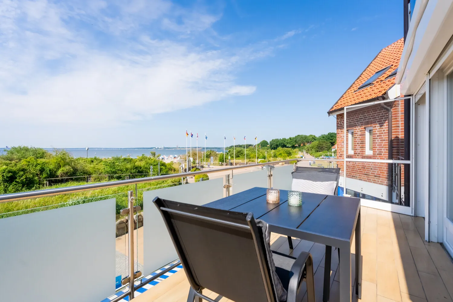 Blick vom Balkon