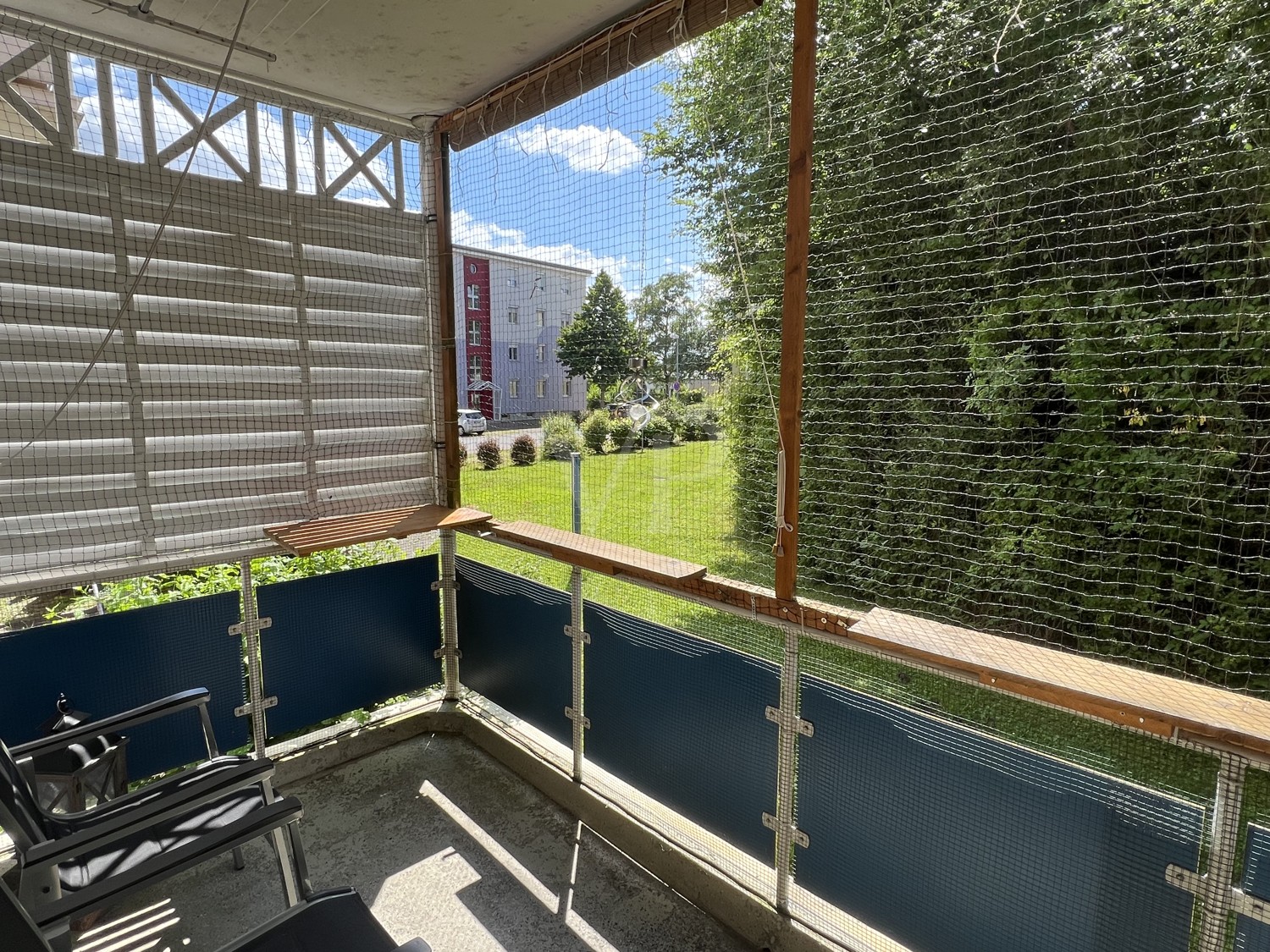 Balkon mit Blick ins Grüne