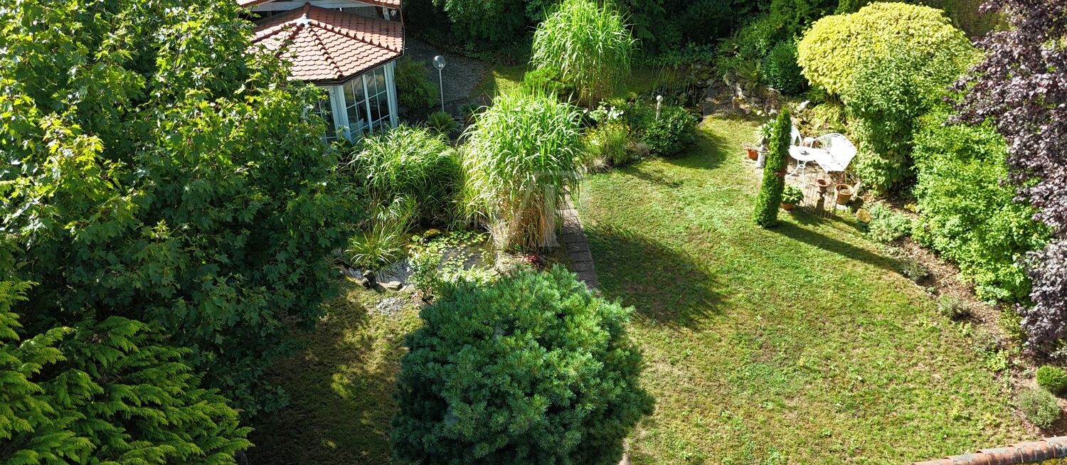Gartenansicht von oben