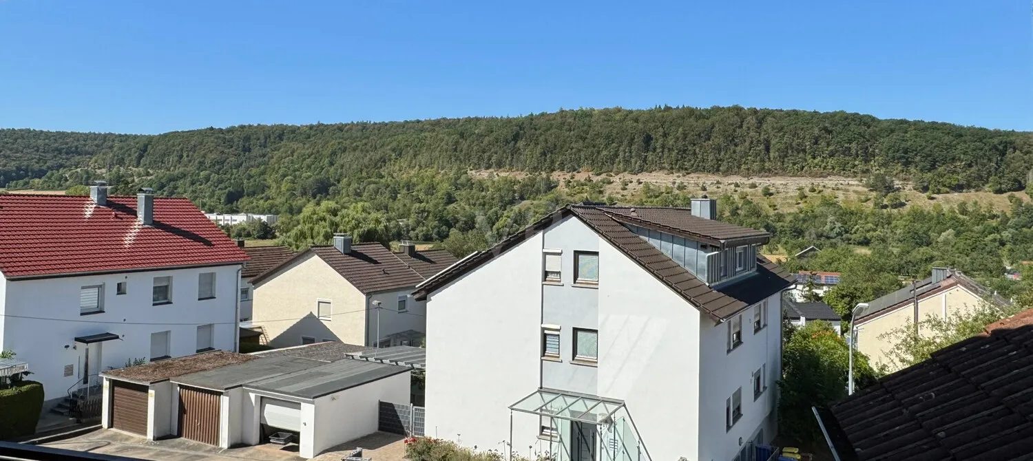 Blick vom Balkon