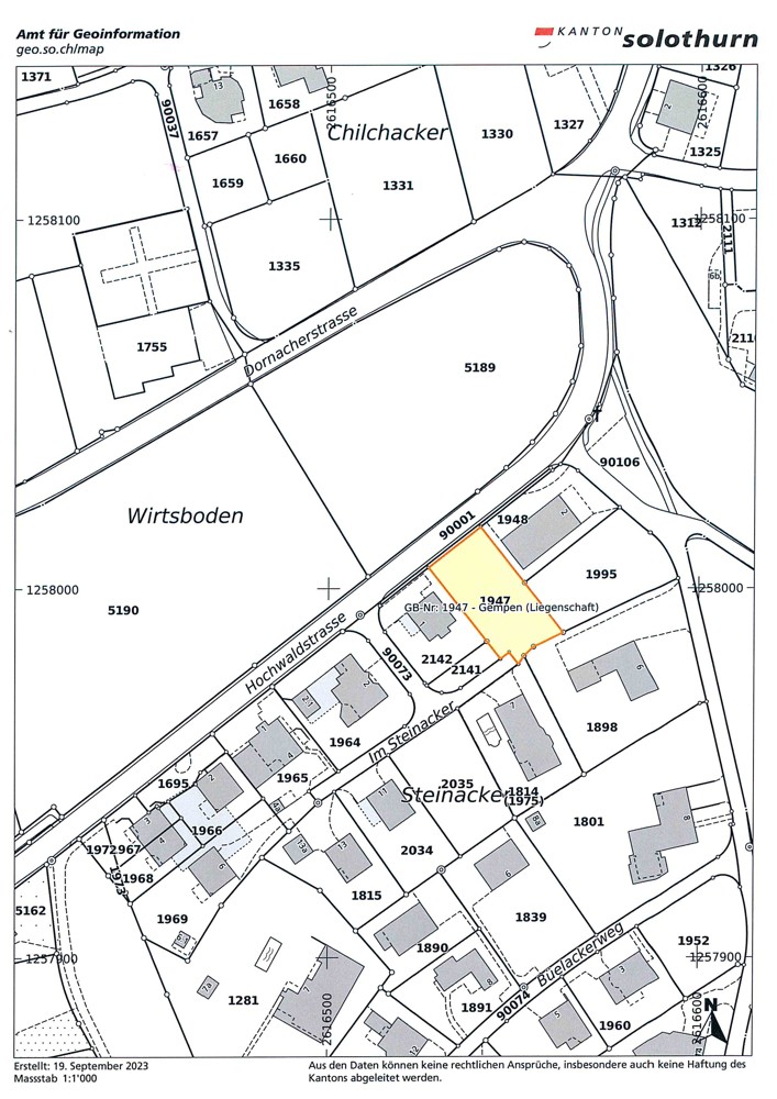 Geoview Gempen Nr. 1947