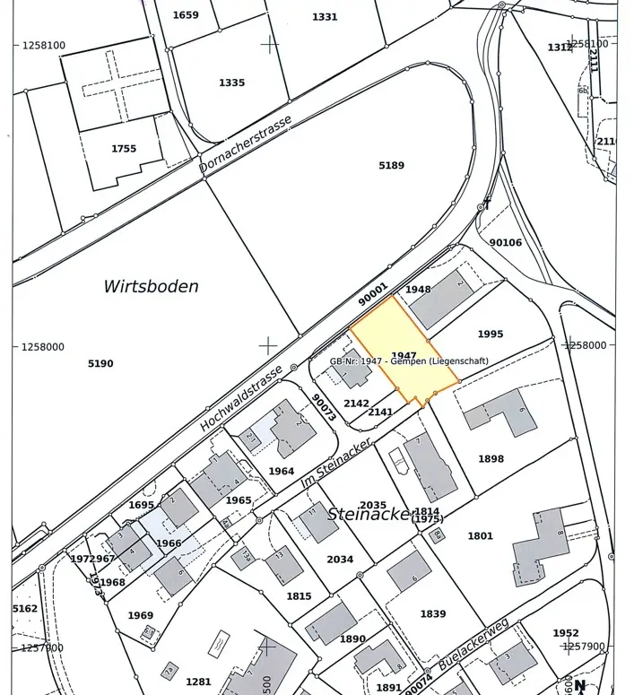 Bauland an guter Lage in Gempen