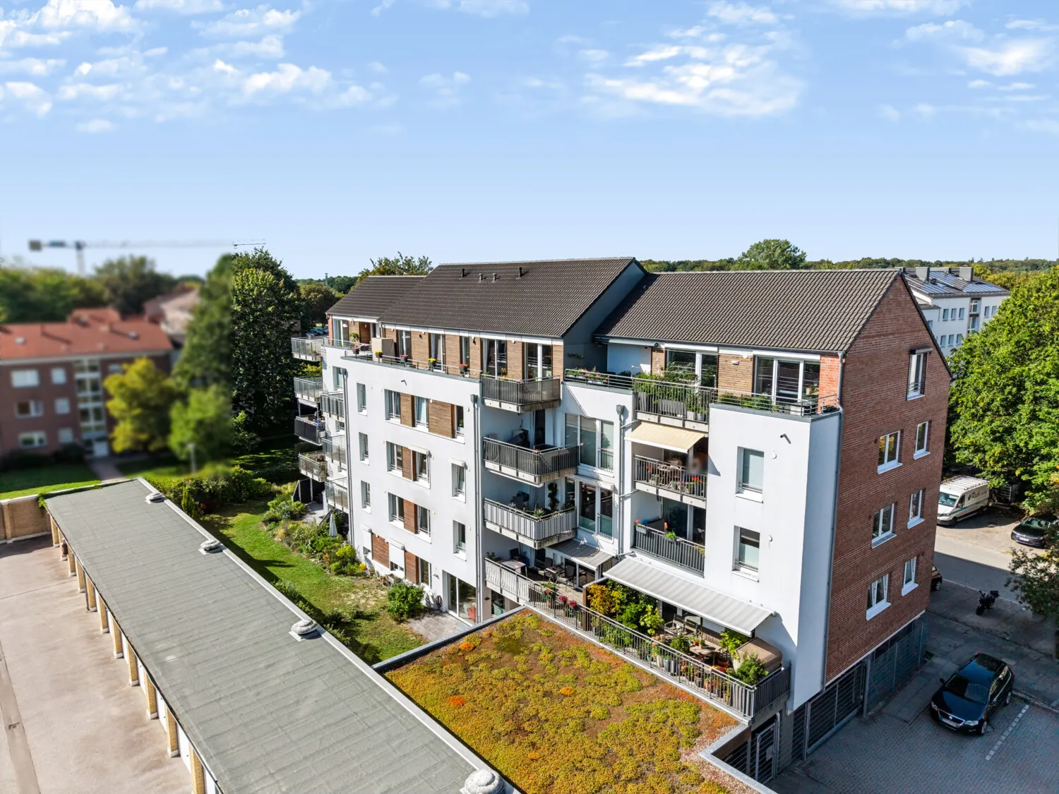 Vogelperspektive Haus