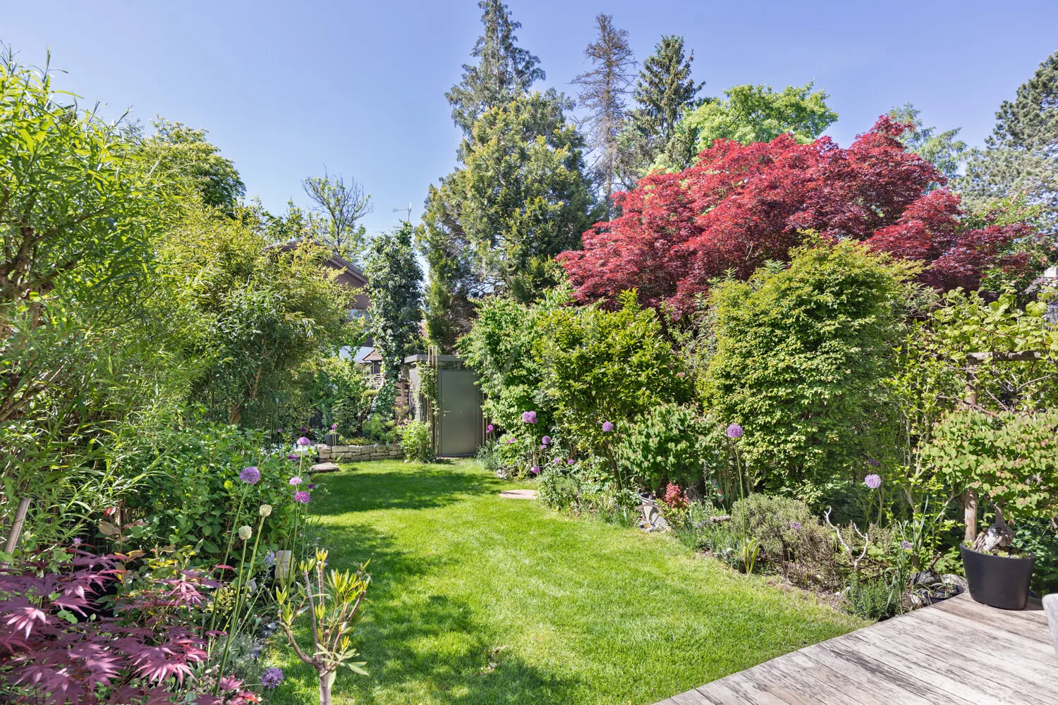 Garten mit Gartenhaus