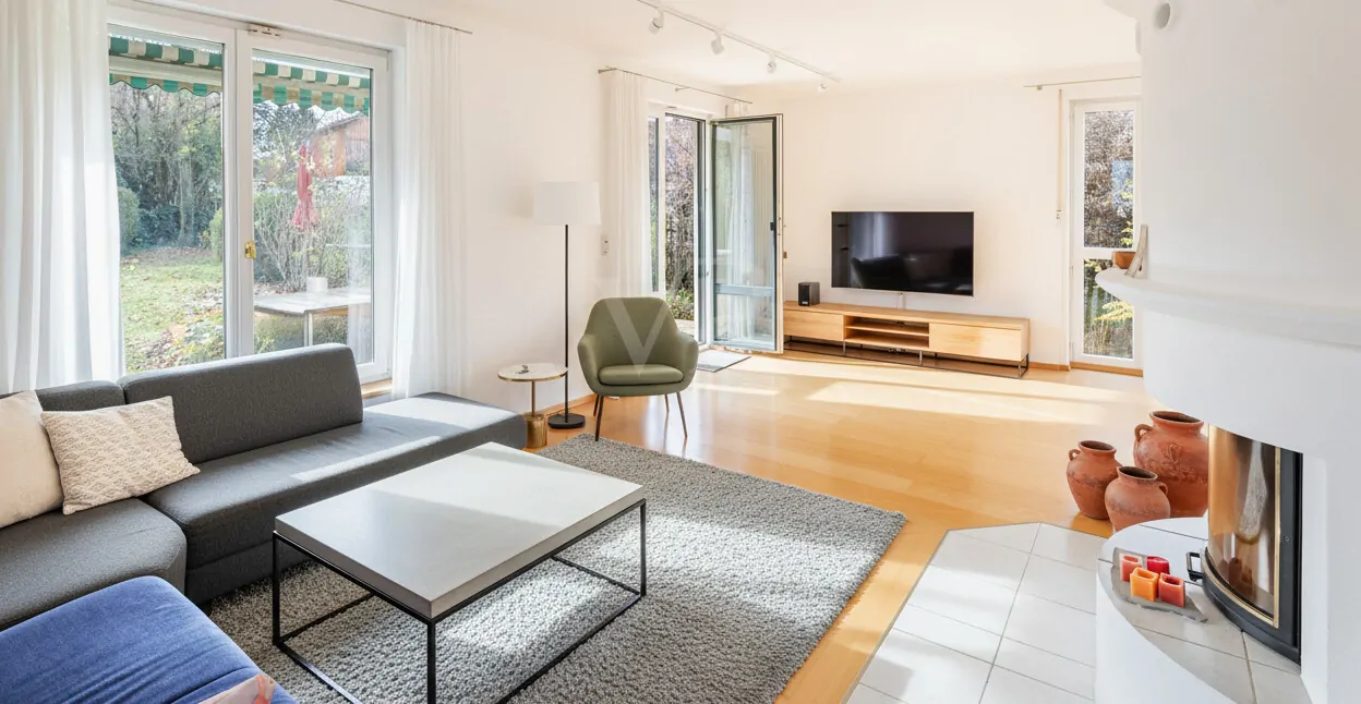 Wohnzimmer - Virtuelles Home Staging