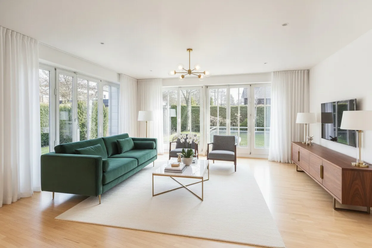 KI Home Staging Wohnzimmer Nr. 2