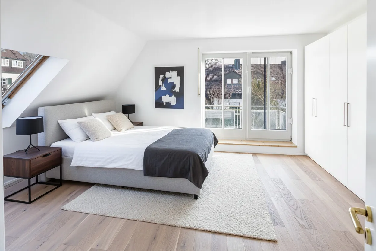 KI Home Staging Schlafzimmer