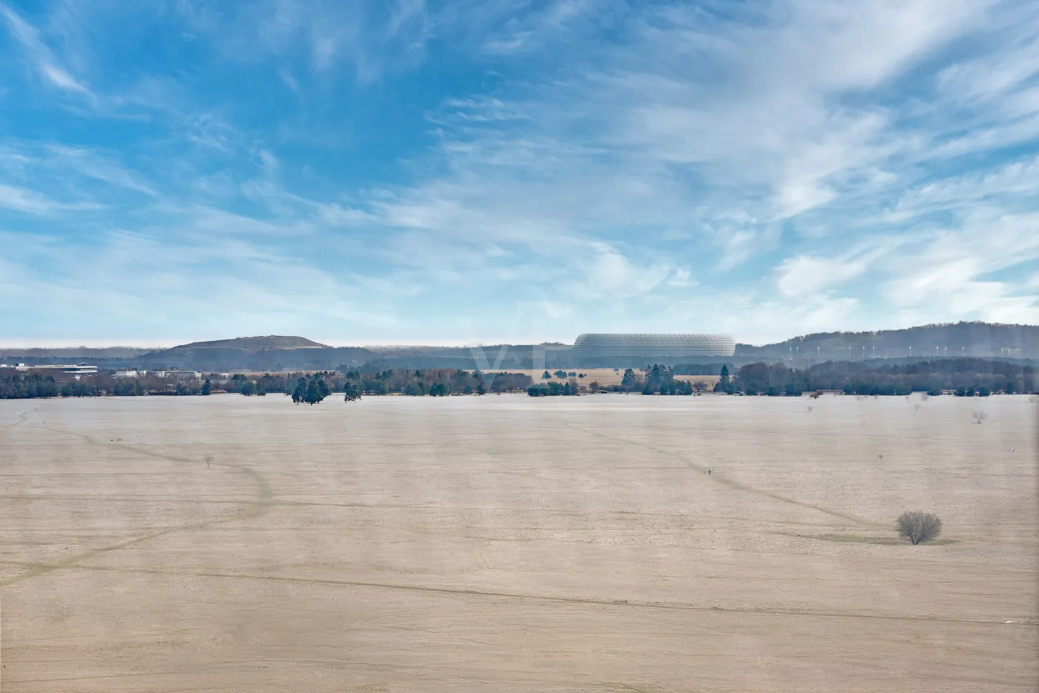 Ruhiger Balkonausblick ins Umfeld
