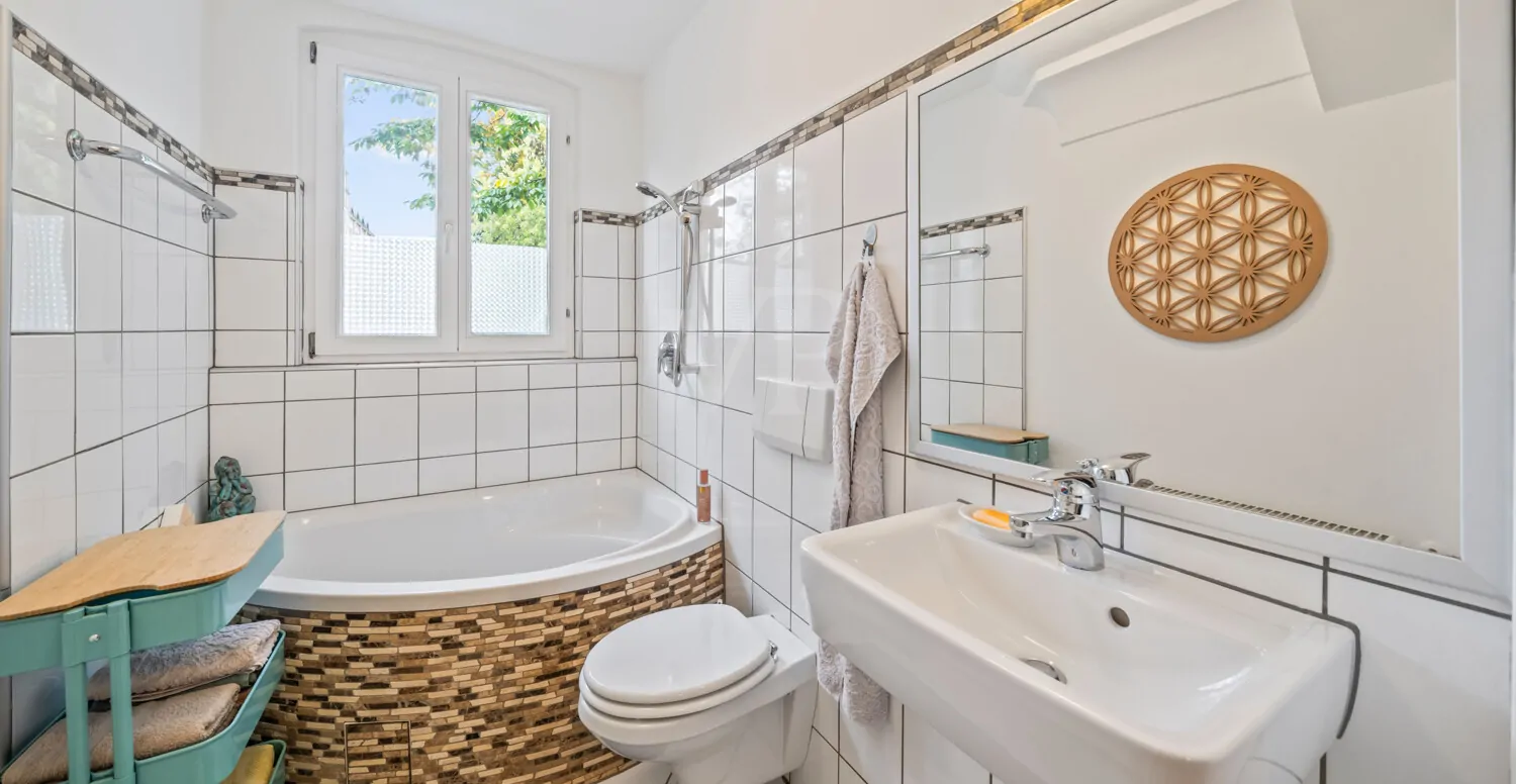 Badezimmer in der Einliegerwohnung