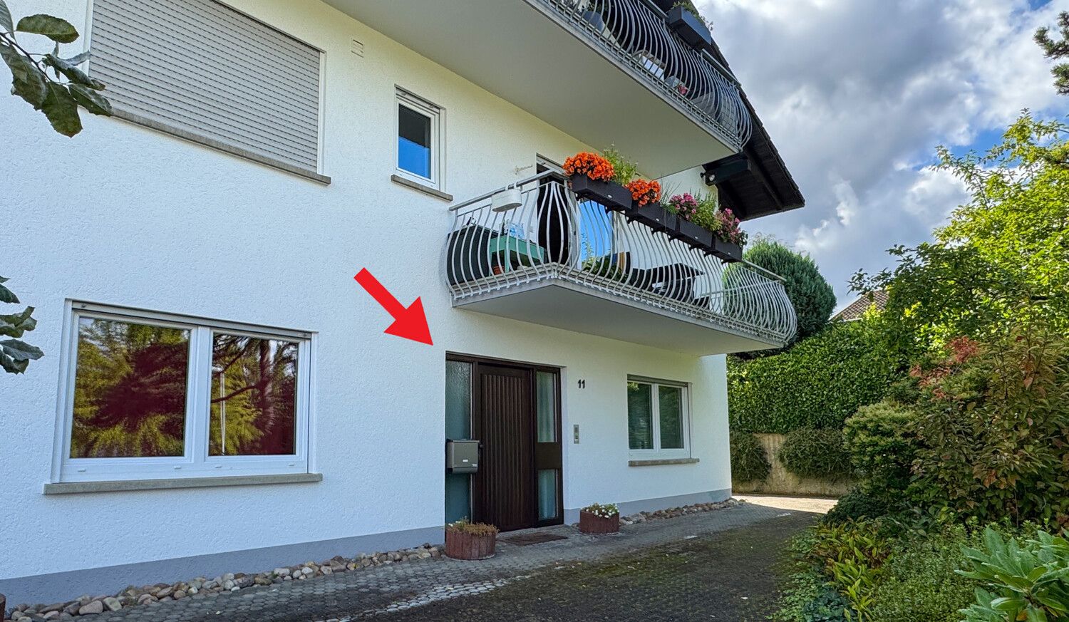 Eigene Wohnungstür, unabhängig von den anderen Wohnungen