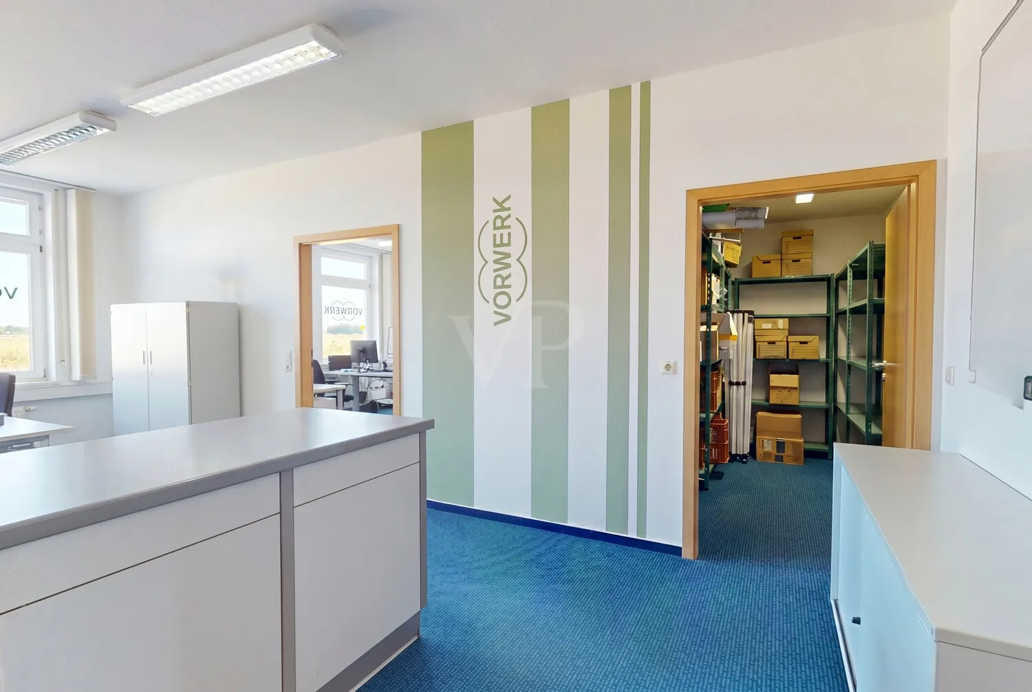 Lagerraum und Büro