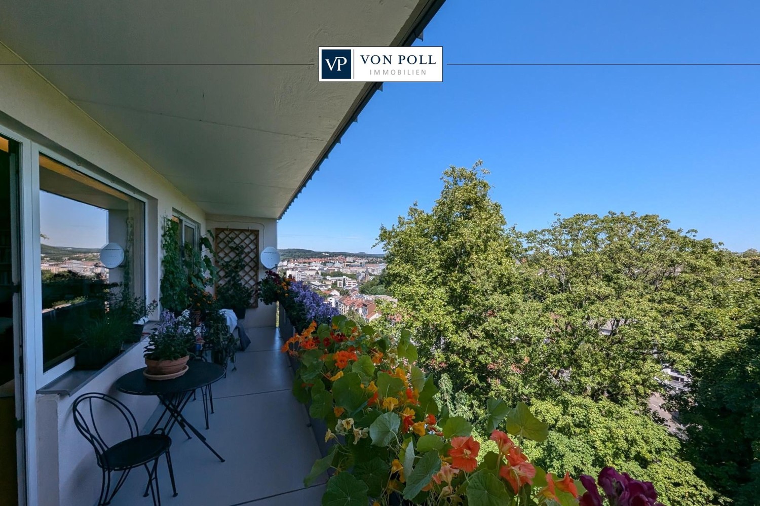 Stilvolle 4-Zimmer-Wohnung mit Panoramablick über Saarbrücken und ins Grüne