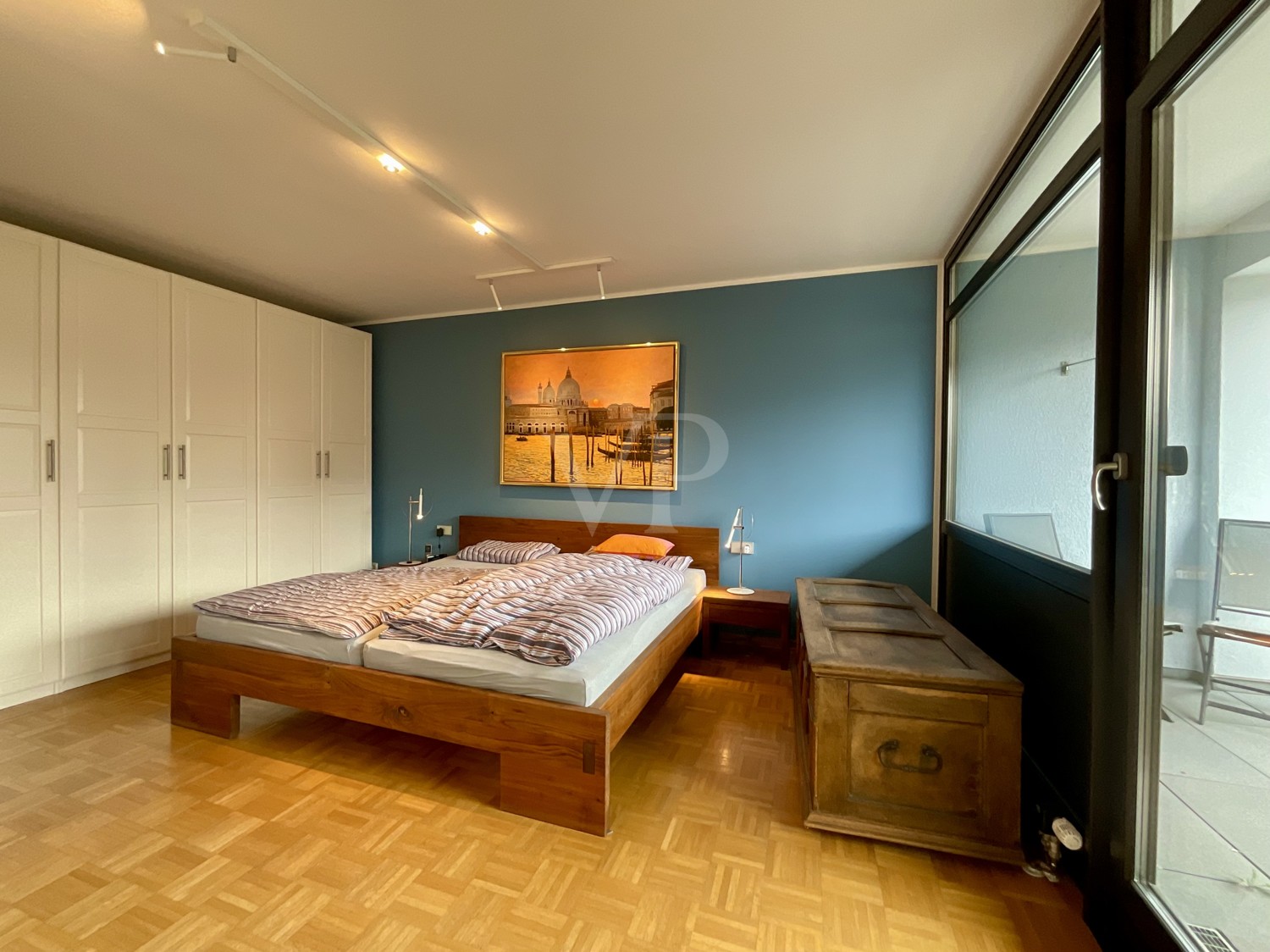 Schlafzimmer mit Balkon