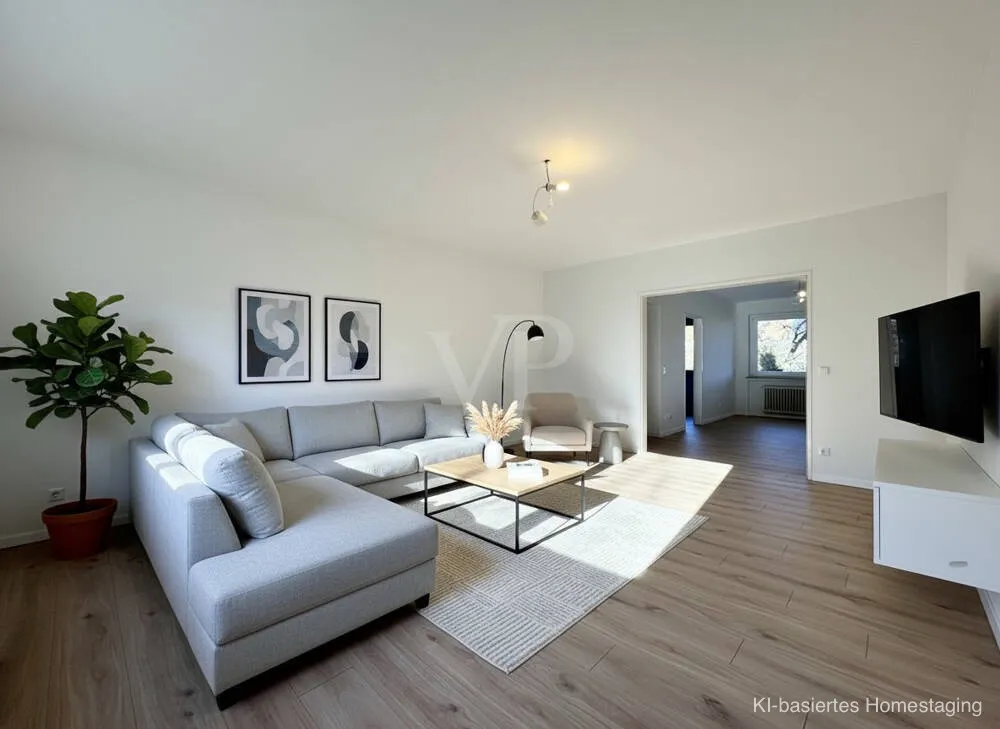 Helle und modern renovierte 3,5-Zimmer-Wohnung im Hochparterre!