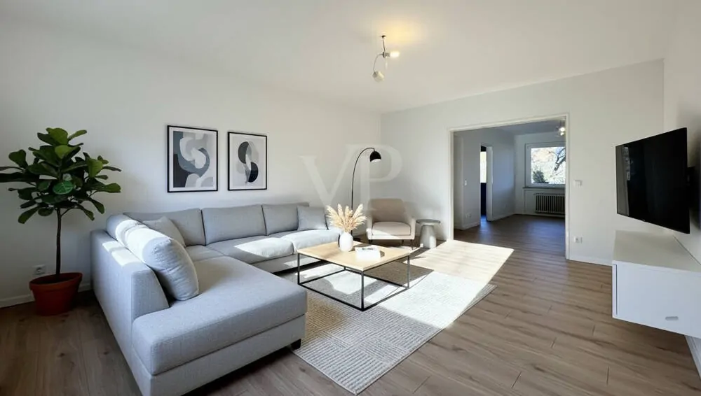 Helle und modern renovierte 3,5-Zimmer-Wohnung im Hochparterre!