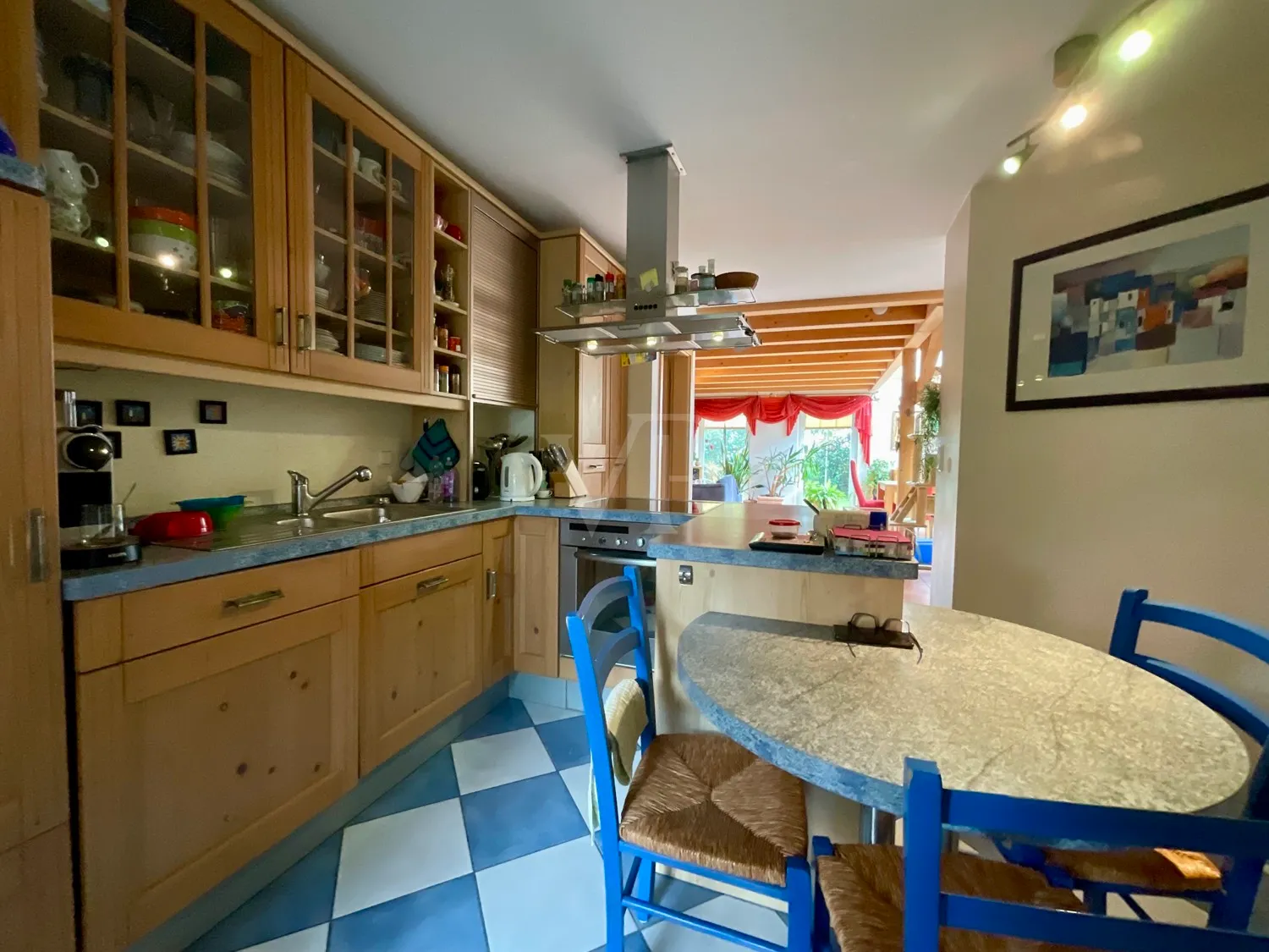 Integrierter Esstisch