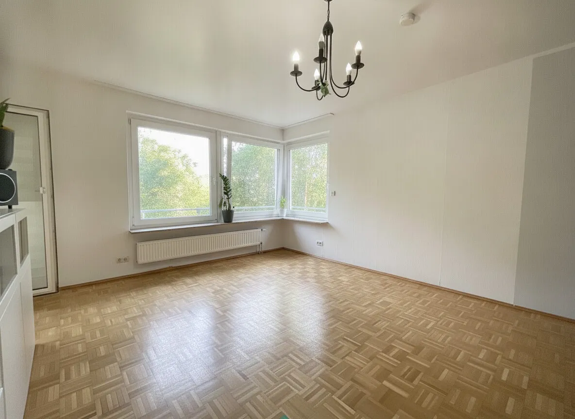 Wohnzimmer (virtuell entmöbliert)