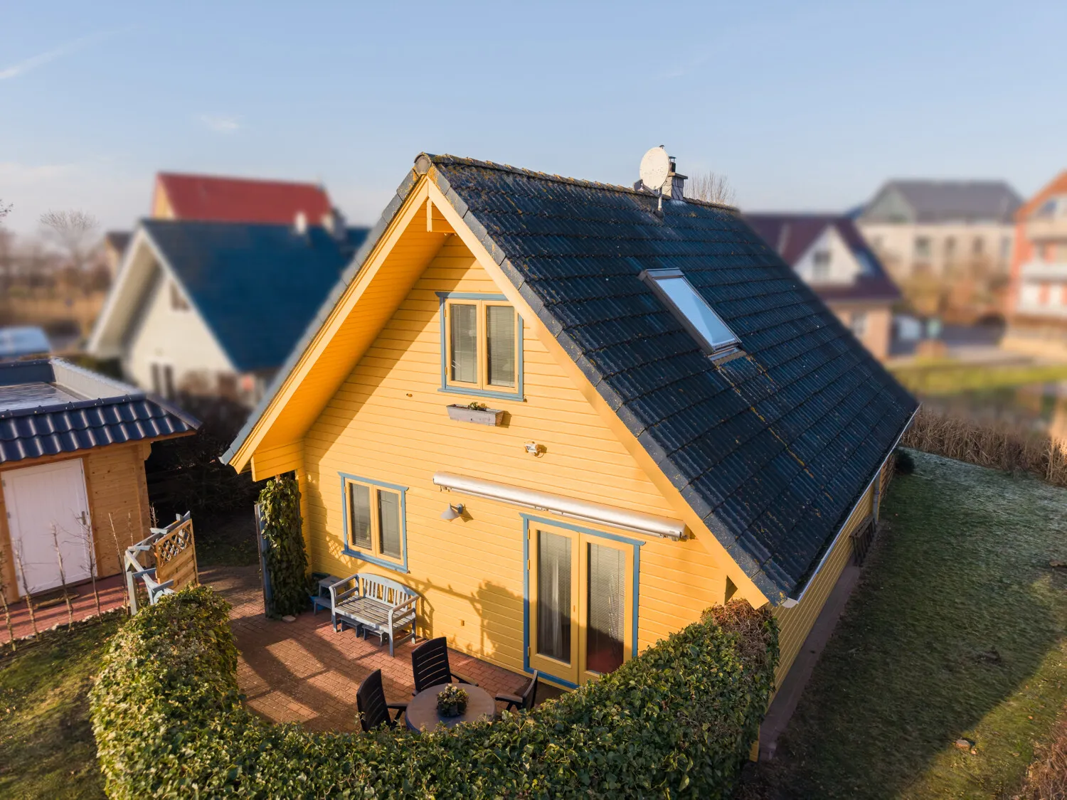 Terrasse vor dem Haus